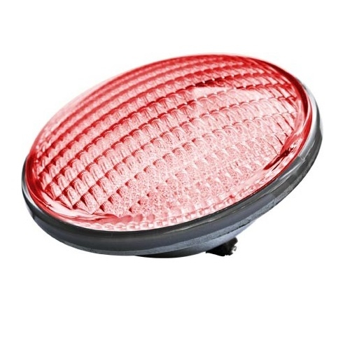 16W LED PAR56 Bulb, Red LED, G53 12V, 6400K, Bronze (Dabmar DL- PAR56-LED/252/R) | HomElectrical.com