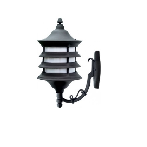 Dabmar 16W Stephanie LED Decorative Wall Mount Fixture, PCB Lens, Black ...