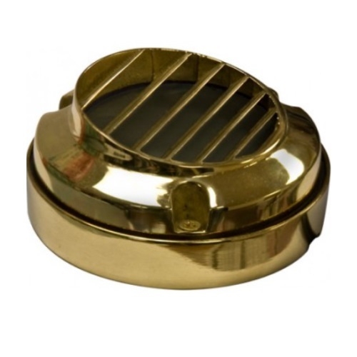 Dabmar 2.5W LED Round Louvered Down Surface Mount Step Light, 12V ...
