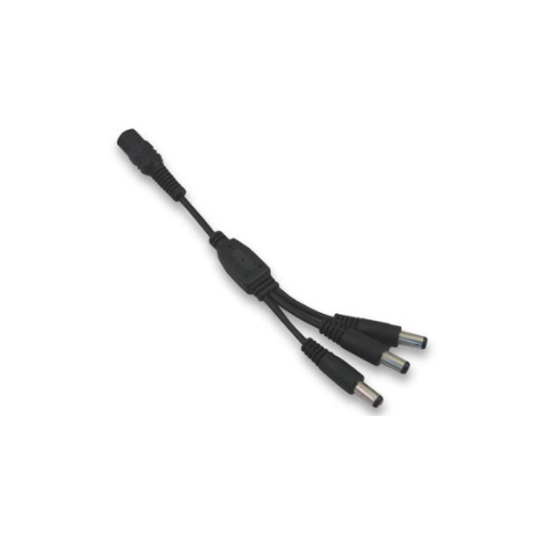 Diode LED 3-Way DC Splitter Plugs, 22/2 AWG, Black, 5-Pack (Diode LED ...
