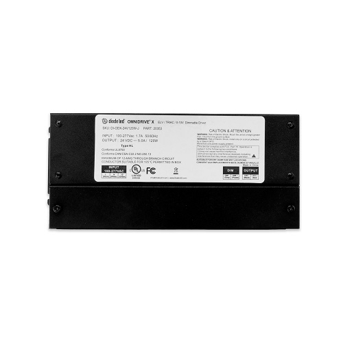 Diode LED 30W OMNIDRIVE Driver w/ Junction Box, Dim, 120V-277V AC / 24V ...