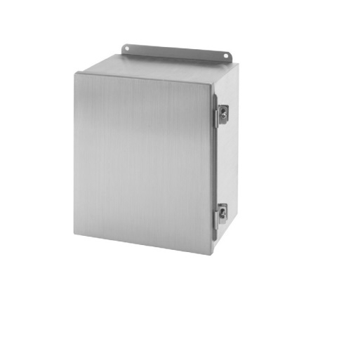 E-Box 8 x 4-in JIC Box w/ Panel, Continuous Hinge, Galvanized