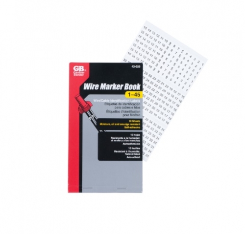 Gardner Bender 1-45 Wire Marker Book (Gardner Bender 42-029