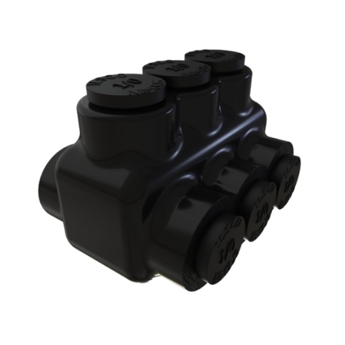 Multi Tap Compatible FTZ Industries Insulated Multi-Tap Connector, Dual Sided, 3 Ports, 1/0 ...