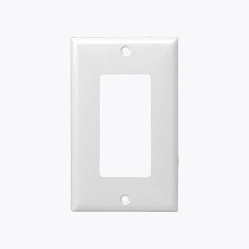 Enerlites White 1-Gang Mid-Size Decorator/GFCI Plastic Wall plates (Enerlites 8831M-W ...