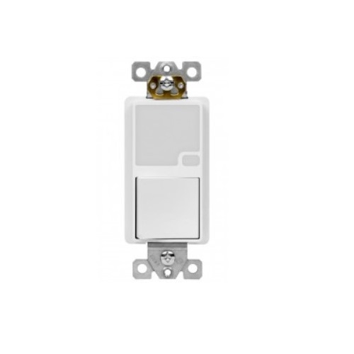 Enerlites Decorator Switch w/ LED Guide Light, Single-Pole, 15A, 125V ...