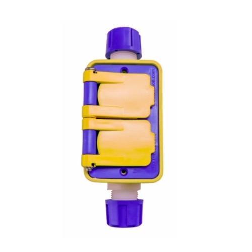 Ericson 1Gang Outlet Box w/ Cord Grip, WR, FeedThru, Duplex, Standard