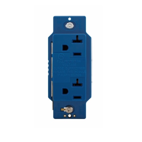 Eaton 20 Amp NEMA 520R Surge Protector w/ Alarm, Blue (Eaton 1210BL