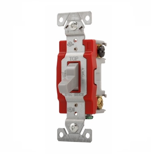 Eaton 20 Amp Toggle Switch 3 Way Grey