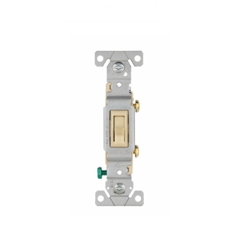 Eaton Wiring 15 Amp Toggle Switch, Single-Pole, 120V, #14-10 AWG, Ivory ...