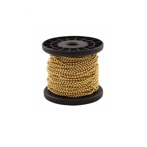 Eaton Wiring Pull Chain w/ 100-ft Spool, Brass, 100 FT (Eaton Wiring 309-100)
