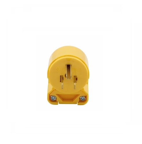 Eaton Wiring 15 Amp Straight Blade Plug, Angled, 2-Pole, 3-Wire