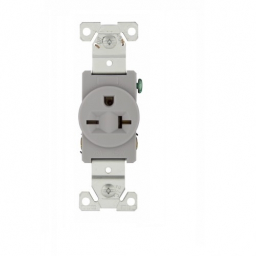 Eaton Brown COMMERCIAL Single Outlet Wall Receptacle NEMA 6-20R 250V 20A 1876B