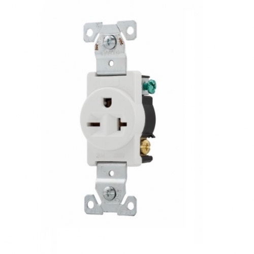 Eaton Brown COMMERCIAL Single Outlet Wall Receptacle NEMA 6-20R 250V 20A 1876B