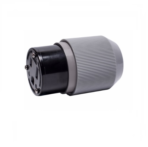 Eaton 50 Amp Connector, Auto Grip, NEMA 6-50R, Black (Eaton 6709N