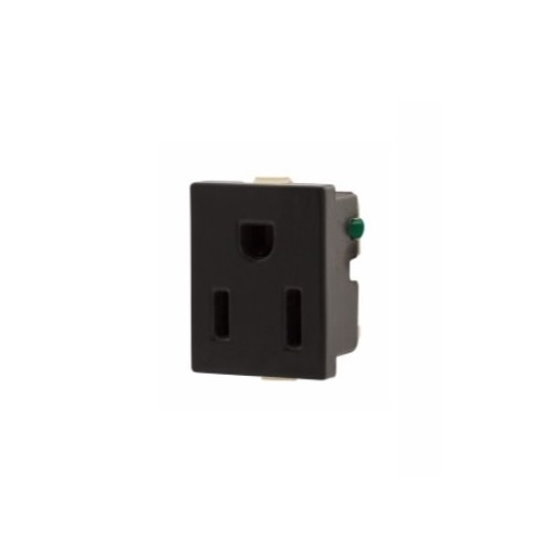 Eaton Wiring 15 Amp SnapIn Single Receptacle w/ Quick Connect, 2Pole