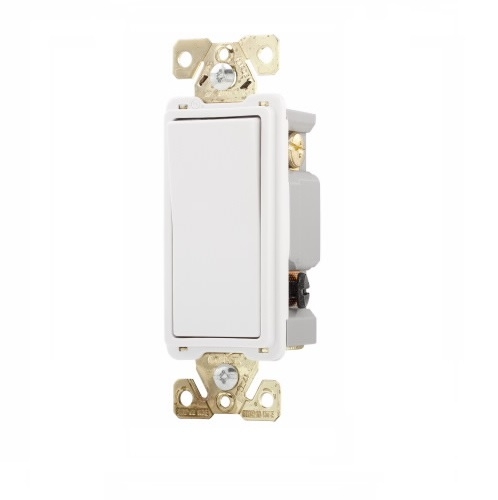 Eaton Wiring 20 Amp 3-Way Lighted Rocker Switch, White (Eaton Wiring ...