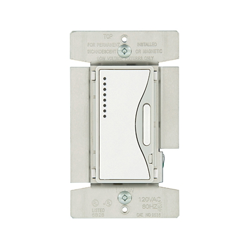 Eaton 1000W ASPIRE Incandescent/Halogen MLV Smart Dimmer, White Satin