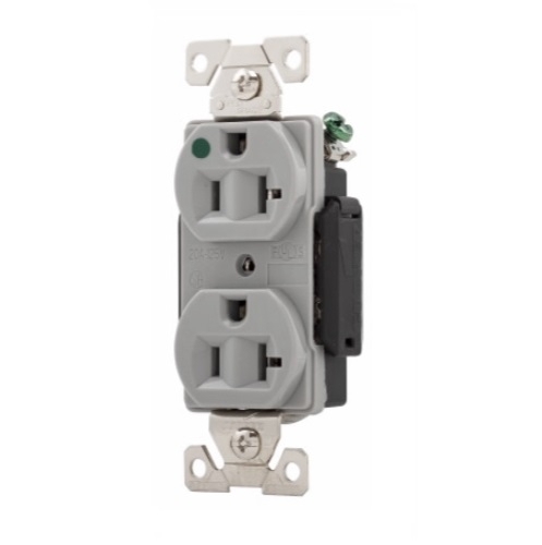 Eaton Wiring 20A Modular Duplex Receptacle, HG, 2-Pole, 3-Wire, 125V ...