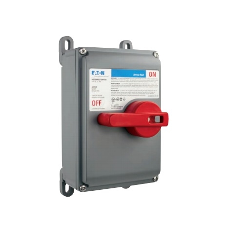 Eaton Wiring 60 Amp Disconnect Switch, Motor Control, Rotary, NEMA 4X ...