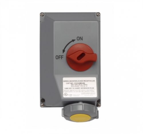 Eaton Wiring 30 Amp Mechnical Interlock, Fusible, Pin & Sleeve, 250V (Eaton Wiring CD330MIF6W)