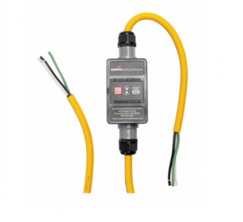 Outlet Adapter 3 Wire GFCI Heavy Duty Yellow Plug In Indoor 30339005 USA 