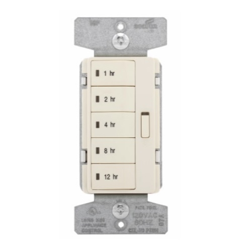 Pt1801 Program Timer Eaton Wiring 1800W Hour Timer, 5-Button, Single-Pole, Almond (Eaton ...
