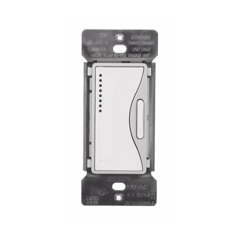 Eaton Wiring ZWave Plus Wireless Accessory Dimmer, White Satin (Eaton Wiring RF9642ZWS