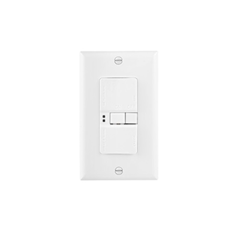 Eaton Wiring 20 Amp Self Test Gfci Receptacle W Audible Alarm Blank Face White Eaton Wiring Sgfda20w Homelectrical Com