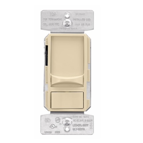 Eaton Universal Dimmers Single-Pole//3-Way White Ivory Light Almond LED Decorator