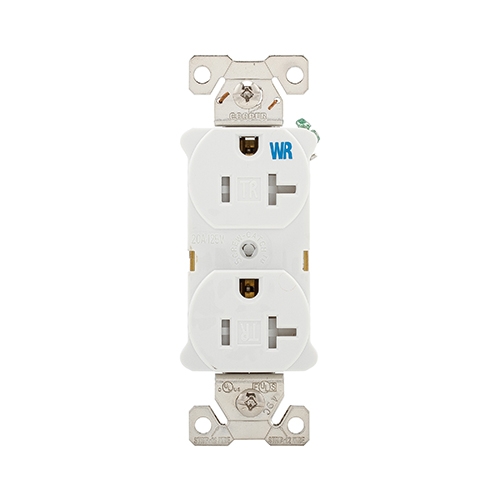 Eaton 20 Amp Tamper & Weather Resistant NEMA 5-20R Duplex Receptacle ...