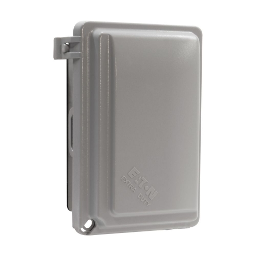 Eaton Wiring While-In-Use Weatherproof Extra-Duty Cover, 1G, H/V Mount,  Clear