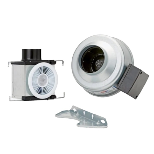 Fantech 25W Indoor Bathroom Fan w/ 4-in Duct & 6W LED, 123 CFM, 2886 ...