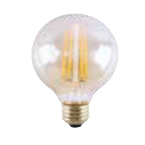Halco 7W LED G25 Filament Globe Bulb, 120V, E26, 82 CRI, 800lm, 2700K, Clear (Halco G25CL7ANT/827/LED2)