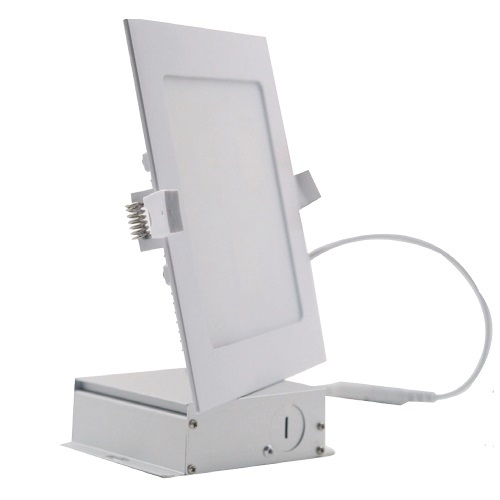 Halco Led Halco 12W LED 6-in Square Slim Downlight, Dim, 90 CRI, 800 lm, 120V ...