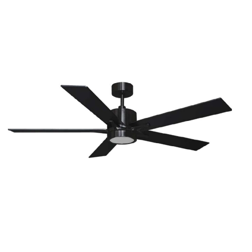 HomEnhancements 52-in Modern Cylinder Fan w/ Light Kit, 5-Blade