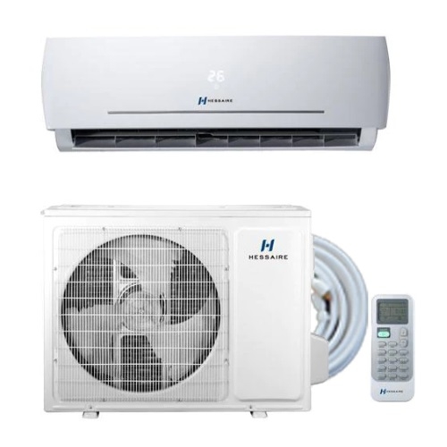 Hessaire 24000 BTU/H Ductless Mini Split A/C Heat Pump System, 10.5A