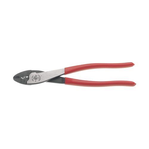 Klein Tools 9 3/4'' Crimping Tool, with Plastic Dipped Handle (Klein Tools 1005)