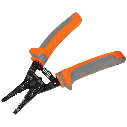 Klein Tools Insulated Klein Kurve Wire Stripper and Cutter, Cuts, Strips, & Loops (Klein Tools 11055RINS)