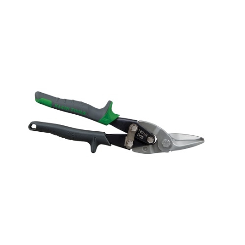 Klein Tools Right Cutting Aviation Snips with Wire Cutter, Gray & Green (Klein Tools 1201R)