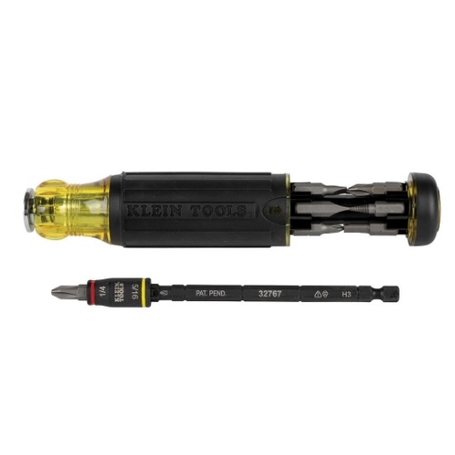 Klein Tools 14-in-1 HVAC Adjustable-Length Impact Screwdriver with Flip Socket (Klein Tools 32304)