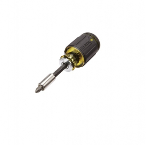 Klein Tools Multi-Bit Adjustable Screwdriver, Stubby (Klein Tools 32308)