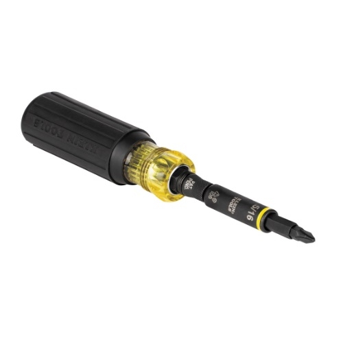 Klein Tools 11-in-1 Multi-Bit Screwdriver/Nut Driver, Impact Rated (Klein Tools 32500HD)