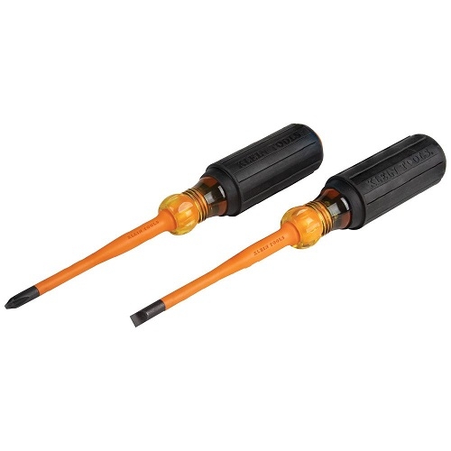 Klein Tools 2-Piece Slim-Tip Phillips Head And Cabinet Tip Screwdriver Set (Klein Tools 33732INS)