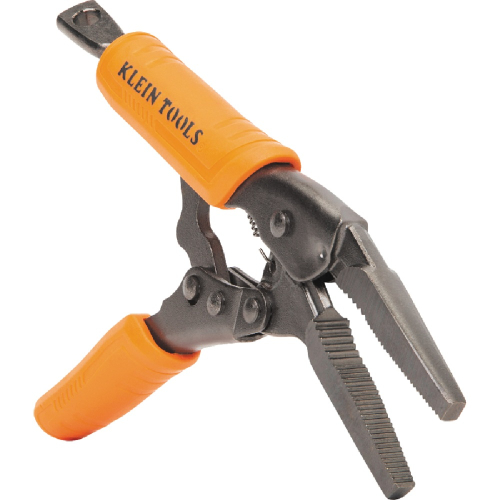 Klein Tools 6-inch Long Nose Pliers, with Molded Grip, Steel, Orange (Klein Tools 38611)