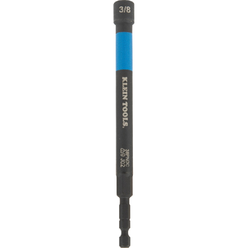 Klein Tools 3/8-in Magnetic Color Coded Power Nut Setter, 5in Shaft, Black (Klein Tools 38PNDC)