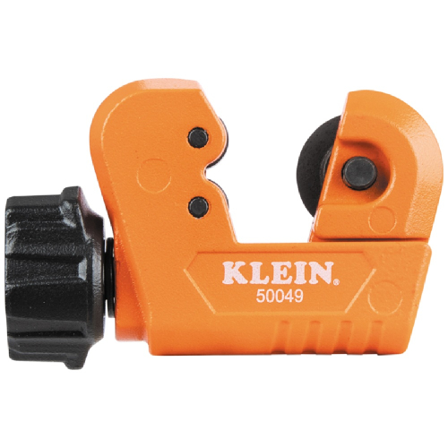 Klein Tools 5/8-in Nano Tubing Cutter, For Compact Spaces, Black and Orange (Klein Tools 50049)