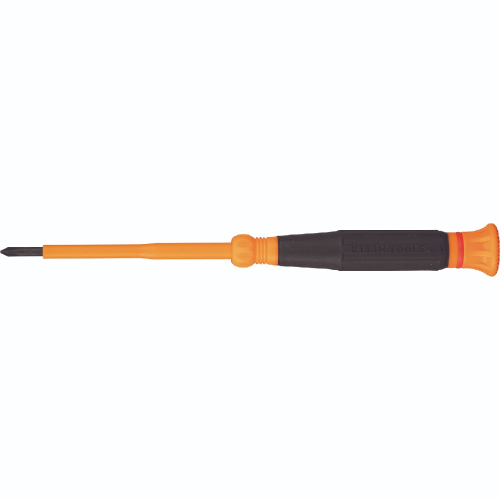 Klein Tools 1000V Insulated Precision Screwdriver, #0 Phillips, 3-in Shank, Red (Klein Tools 6233INS)