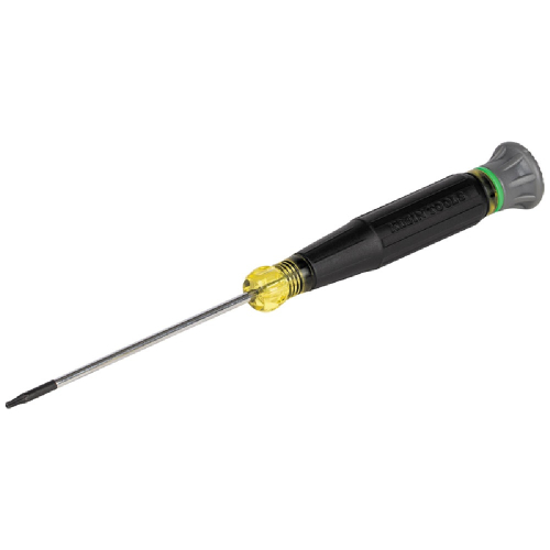 Klein Tools T6H TORX Precision Screwdriver, Cushion Grip, 3-in Shank, Green (Klein Tools 6303)