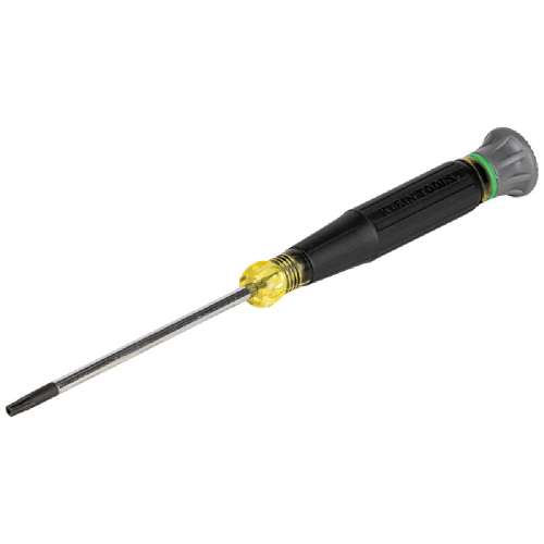 Klein Tools T15H TORX Precision Screwdriver, Cushion Grip, 3-in Shank, Green (Klein Tools 6333)